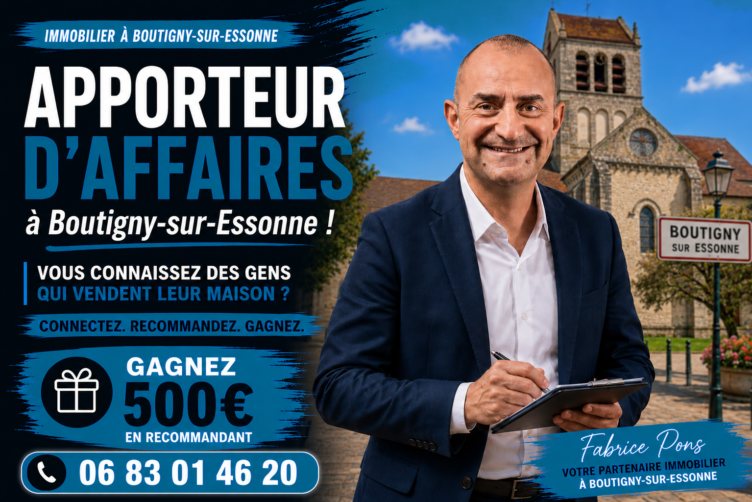 Devenez apporteur d'affaires immobilier à Boutigny-sur-Essonne