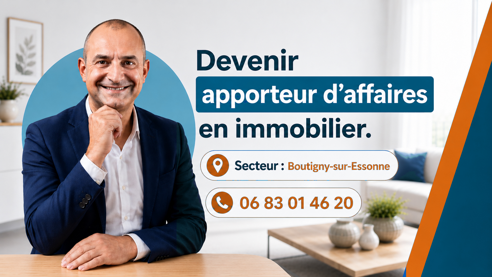 Devenez apporteur d'affaires immobilier à Boutigny-sur-Essonne avec Fabrice Pons